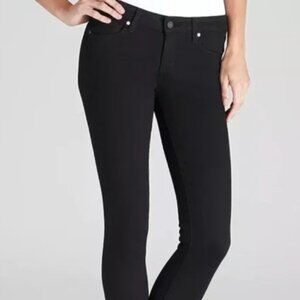 PAIGE Black Skyline Ankle Peg Denim Jeans Size 26